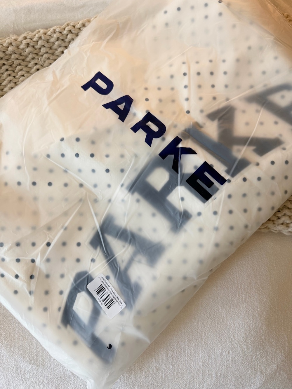 PARKE Polka Dot Varsity Mockneck - Picture 2 of 3